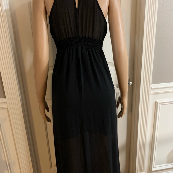 Women’s halter neck maxi floaty long dress size M - Picture 14 of 15